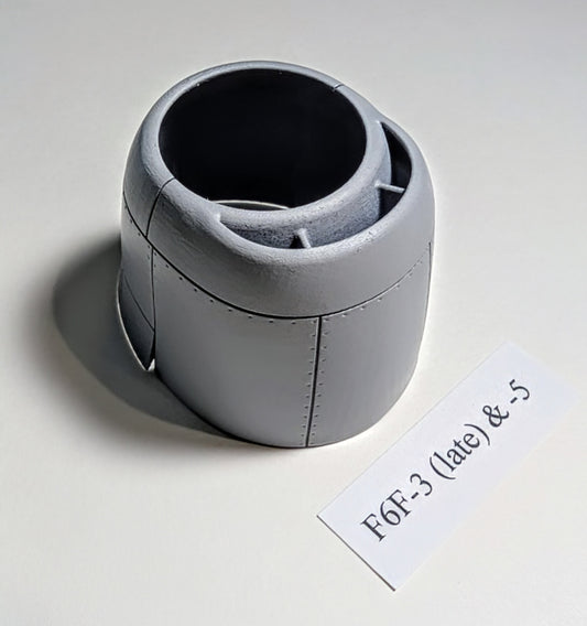 1:48 scale Hasegawa F6F-3 "Late" & -5 Hellcat Cowling